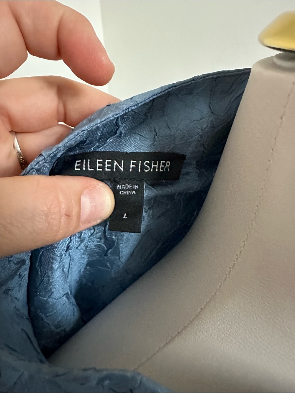 Eileen Fisher Textured Silk Blouse - Picture 3 of 6
